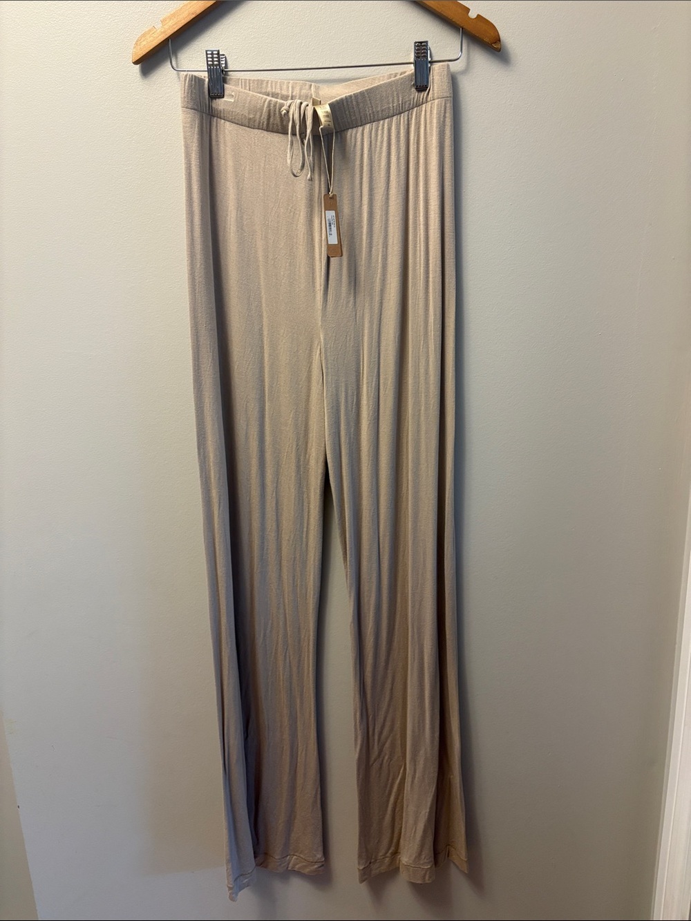 NWT Skims Taupe Wide Leg Lounge Pants Size XS